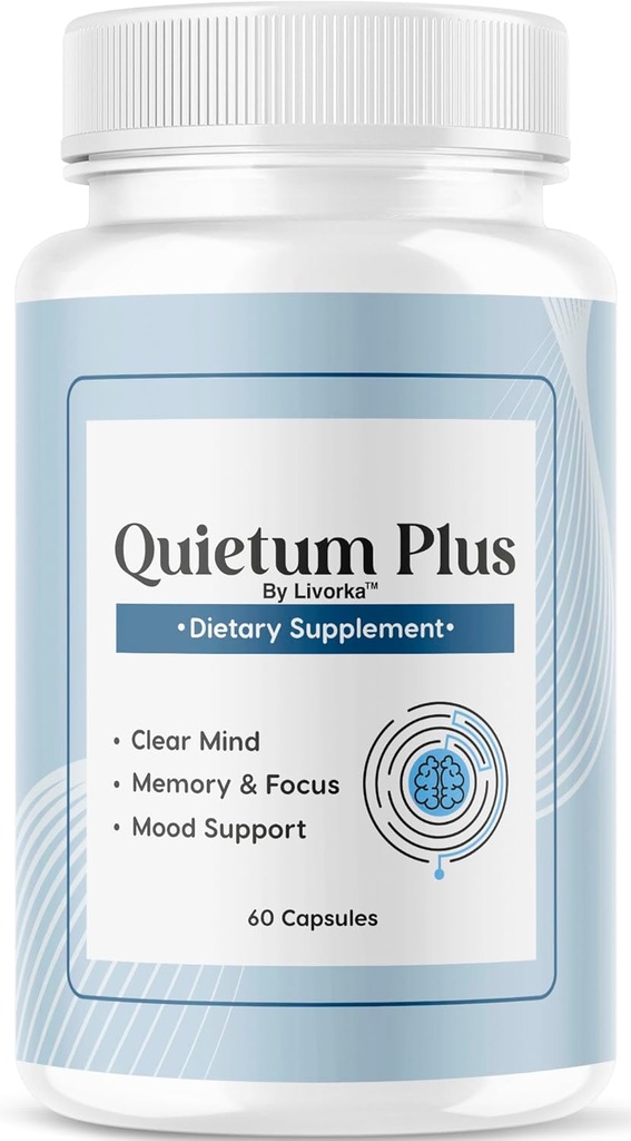 Quietum Plus - Oficial Quietum Plus Advanced Supplement Formula, Original Quietum Plus Comentarios, All Natural QuietumPlus Advanced Formula for Healthy Ear, 60 cápsulas para 1 Mes