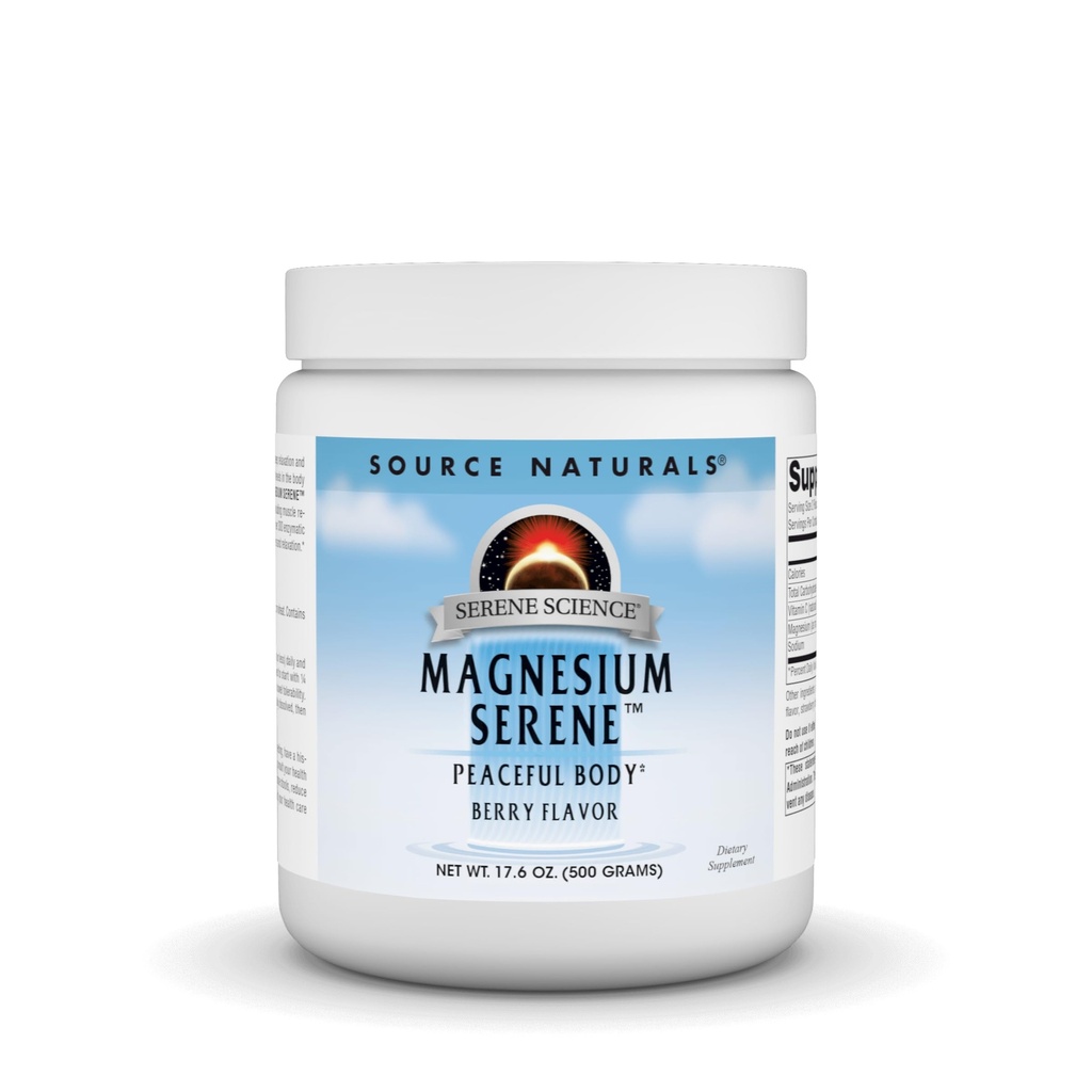 Fuente Naturales Serene Science Magnesium Serene, Peaceful Body - Berry Flavored - 17.6 Ounces