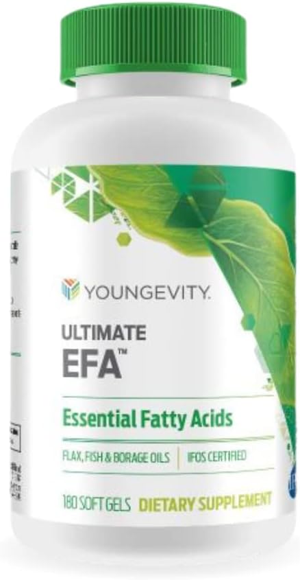 Youngevity Ultimate EFA - Fuente Orgánica de los ácidos grasos esenciales ← Omega 3, 6, " 9 Silencio Hecho de Borage, Flax " Fish Oil TEN 180 Conde (180 Conde (Pack of 1))