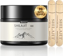 shilajit Puro Himalayan shilajit orgánico para hombres y mujeres shilajit Suministro de resina con Blend ayurvédico orgánico en alta potencia para la energía, Strength Boost afectados Apoyo inmunológico (50 gramos)