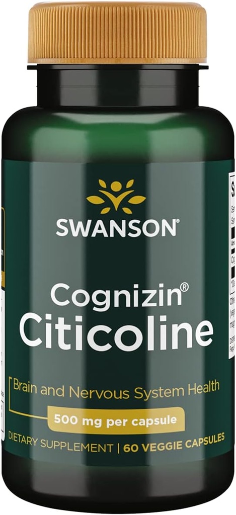 Swanson Ultra Cognizin Citicoline 1000 Milligrams 60 Veg Capsules