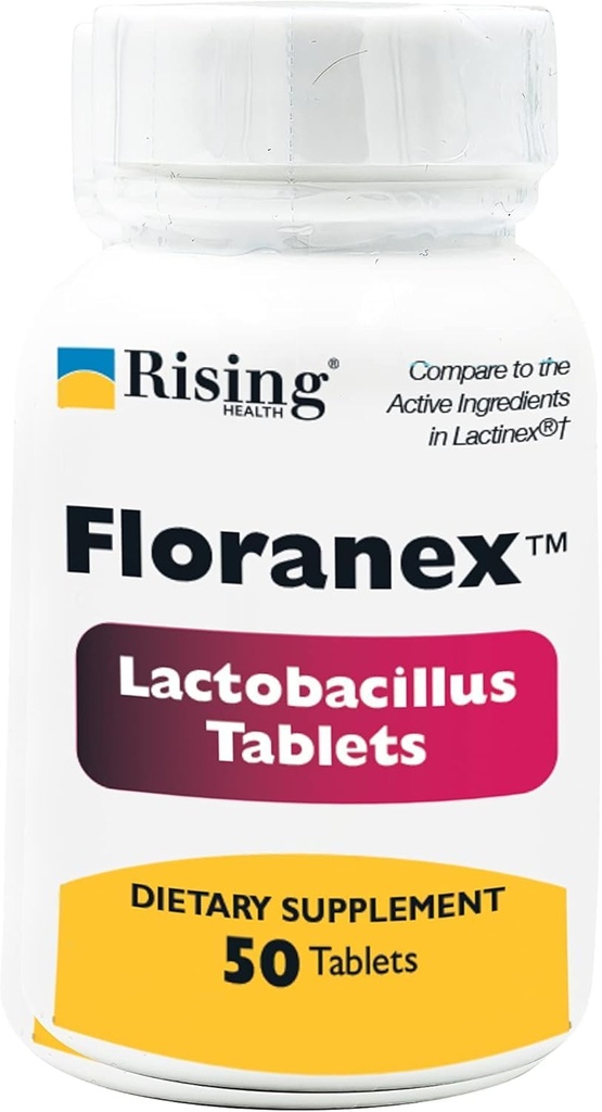 Floranex Lactobacillus Tablets, 50 Conde Por Bottle (2 Pack)