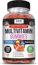 Kaya Naturals Adulto Multi Vitamin Gummy, 120 Conde, Biotina, Vitamina A, B-12, C &amp; E, Incluyendo zinc, ácido fólico, sabor a fresa (120 Gummies)