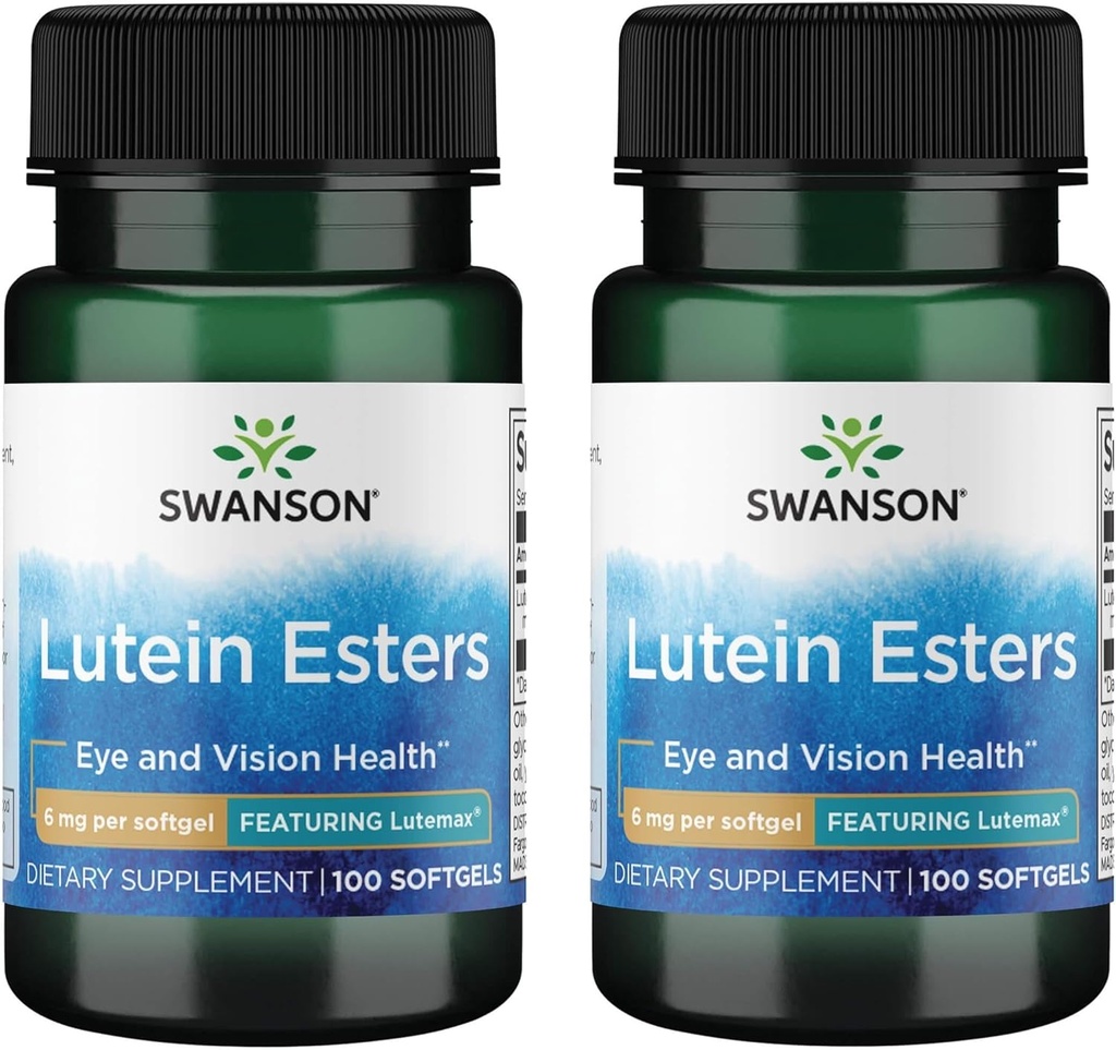Swanson Lutein Esters - Destacando Lutemax 6 mg 100 Sgels (2 Pack)