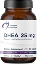 Diseños para la salud DHEA 25mg - DHEA Suplemento para Hombres + Mujeres - Suplemento para ayudar Apoyo al envejecimiento saludable, integridad muscular, energía + síntesis hormonal - No GMO (60 cápsulas)