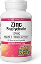 Factores naturales Zinc Bisglycinate, 50 mg, 60 cápsulas vegetarianas