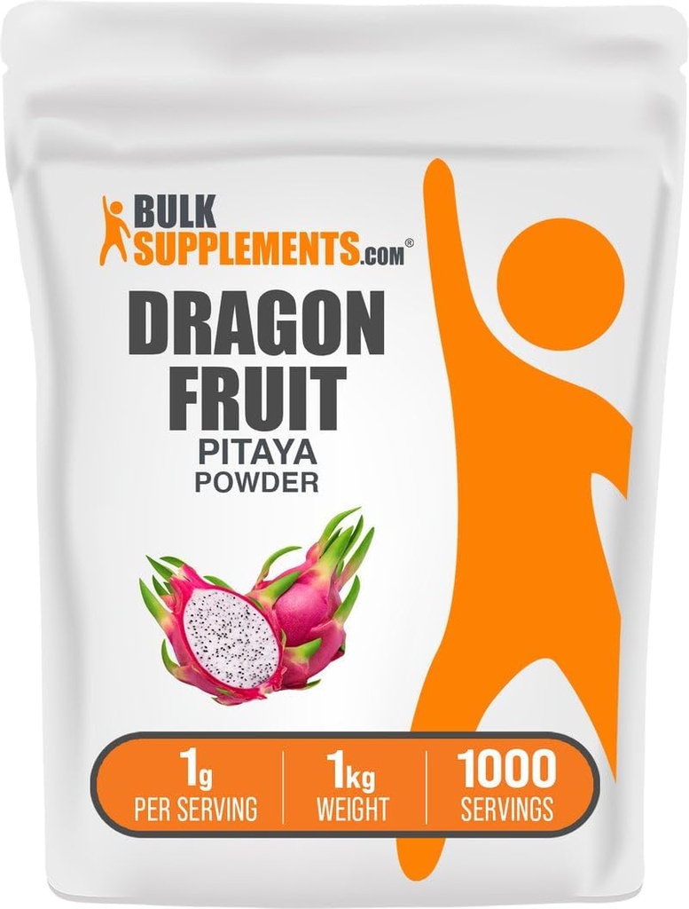 BulkSupplements.com Extracto de frutas Dragón - Antioxidantes Suplemento, Fruto Dragón para la Digestión Soporte - Vegan &amp; Gluten Gratis, 1g por Serving, 1kg (2.2 libras) (Pack of 1)