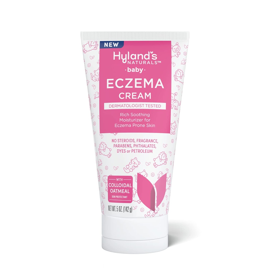 Hiland's Baby Eczema Cream, Rich Soothing Moisturizer for Eczema Prone Skin, With Colloidal Oatmeal, 5 onzas