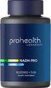 ProHealth NADH Pro - Boost NAD+ (25 mg, 60 Lozenges de acción rápida) Boost Energy, Memory and Focus ← Mood Support ← Antioxidante ← Producción ATP