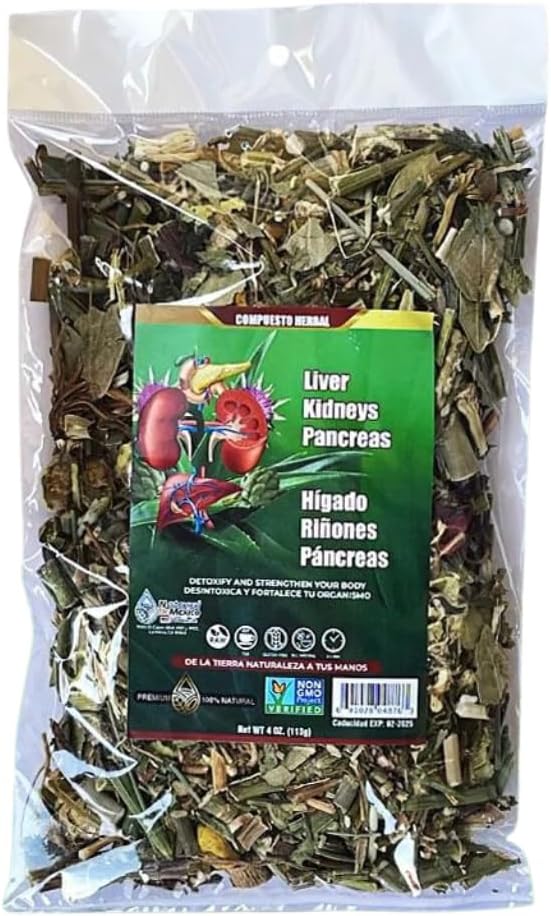 Herbal Compound Liver Kidney and Pancreas 4 Oz. 113 Gr. Inflamación abdominal