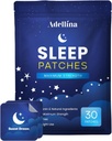 Patches de sueño para adultos Estrés Extra: Apoyo al sueño para hombres y mujeres - Mejor All Natural Cruelty Free Sleep Aid Alternativa 30 Patches