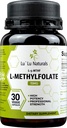 Lu'Lu Naturals L Methylfolate 15mg Folate activado de metil, ácido fólico, 5-mthf 30 cápsulas vegetales