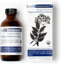 Orgánica de Elderberry Syrup - Anthoimmune - Suplemento de Apoyo Inmunitario para Adultos y Niños- USDA Organic, Ultra-Premium Black Elderberry Formula (4 oz) 24 Servimientos