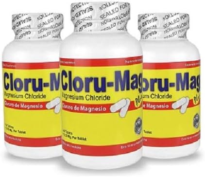 3 Pack - Magnesio Chloride Tablets (Cloruro De Magnesio)