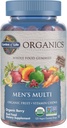 Garden of Life Organics Gummy Vitaminas para Hombre - Berry - Certified Organic, Non-GMO, Vegan, Kosher Complete Multi - Methyl B12, C & D3 - Gluten, Soy &amp; Dairy Gratis, 120 Real Fruit Chew Gummies