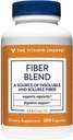 La vitamina Shoppe Fiber Blend, una fuente natural de fibra insoluble y soluble, apoya la salud digestiva y la regularidad (300 cápsulas)
