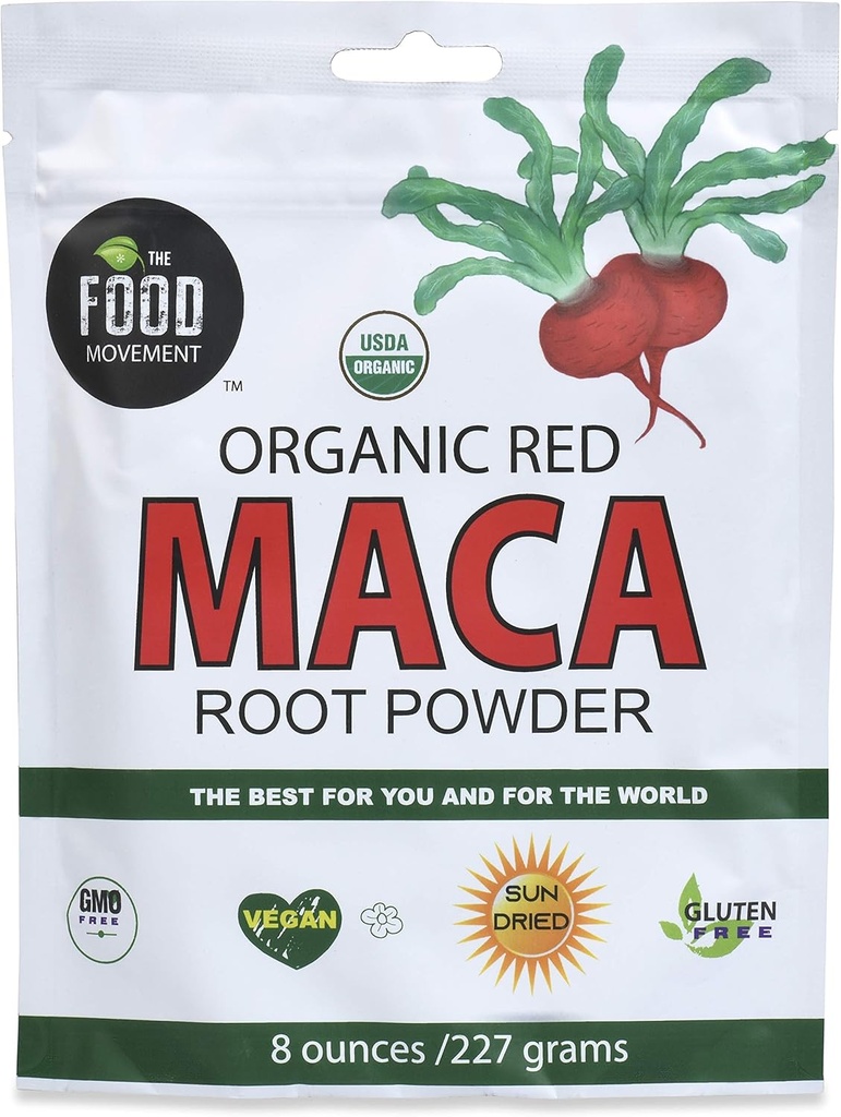 The Food Movement Co - Red Maca 8 oz. comida orgánica super