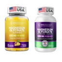 Magnesio Glycinate arrestGummies for Adults, Sleep, Relax & Focus, Pineapple Flavor &amp; Capsules with Zinc &amp; Vitamin D3 for Sleep Support