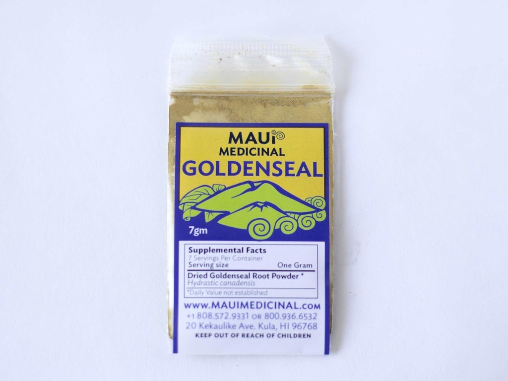 Goldenseal Root Powder 7gm = 1/4 oz. **USA Grown & Packaged**