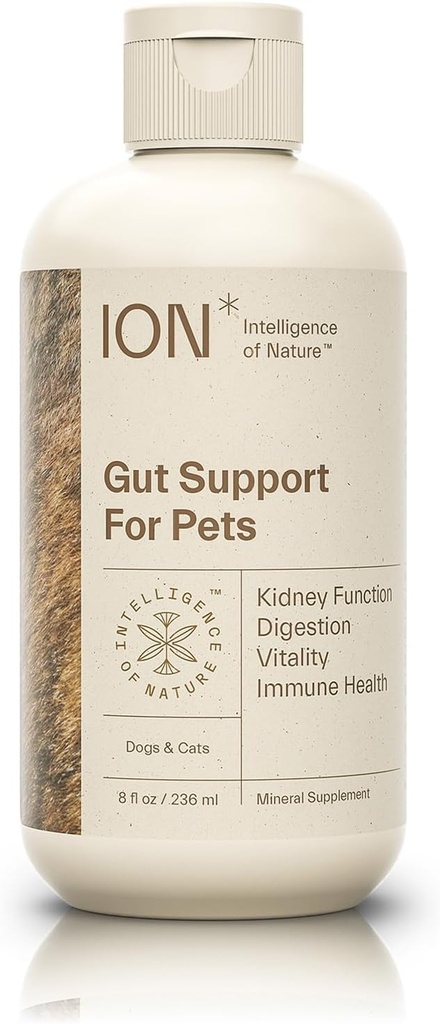 ION* Inteligencia de la naturaleza Gut Support For Pets - Liquid Probiotics Drops Alternative for Dogs & Cats, Digestive Health for Puppies, Skin & Hair Health - 8 fl oz (Pack of 1)