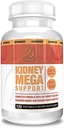 Actif Kidney Mega Support con 10+ Factores avanzados, Boosts Healthy Kidney Function, Kidney Cleanse, Non-GMO, Fast Acting, Made in USA, 120 Count