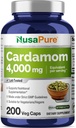 NusaPure Cardamomo 4:1 Extracto, 1000 mg Equivalente a 4.000 mg 200 cápsulas vegetarianas (no GMO, Vegan)