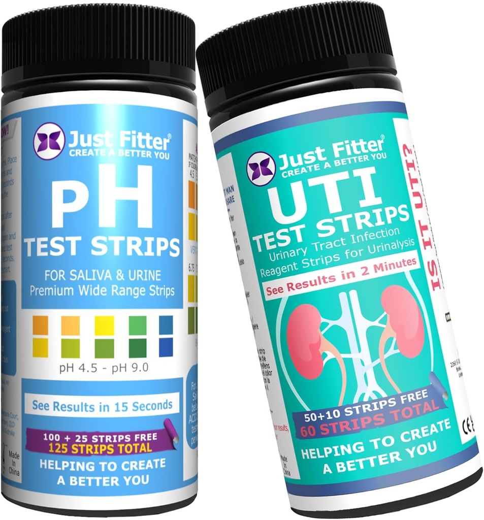 pH y UTI Urinary Tract Test Strip Bundle. Resultados simples, rápidos y precisos. Home Testing Stick Kit.