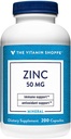 La vitamina Shoppe Zinc 50 MG Por Serving (200 cápsulas)