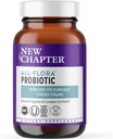 Nuevo Capítulo Probiótico All-Flora - 60 ct (2 Mes de Suministro) para la Digestión Avanzada & Completo Salud Gut con Prebióticos + Postbióticos, Estrasas Estudiadas Clínicamente, 100% Vegan, No GMO, Estable