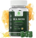 Mar Moss Gummies – Potente 1500mg Servir ← Infundido con Bladderwrack, Burdock Root, Black Seed & Ashwagandha ← Moss del Mar Orgánica ← Lemon Flavor - 60 Gummies
