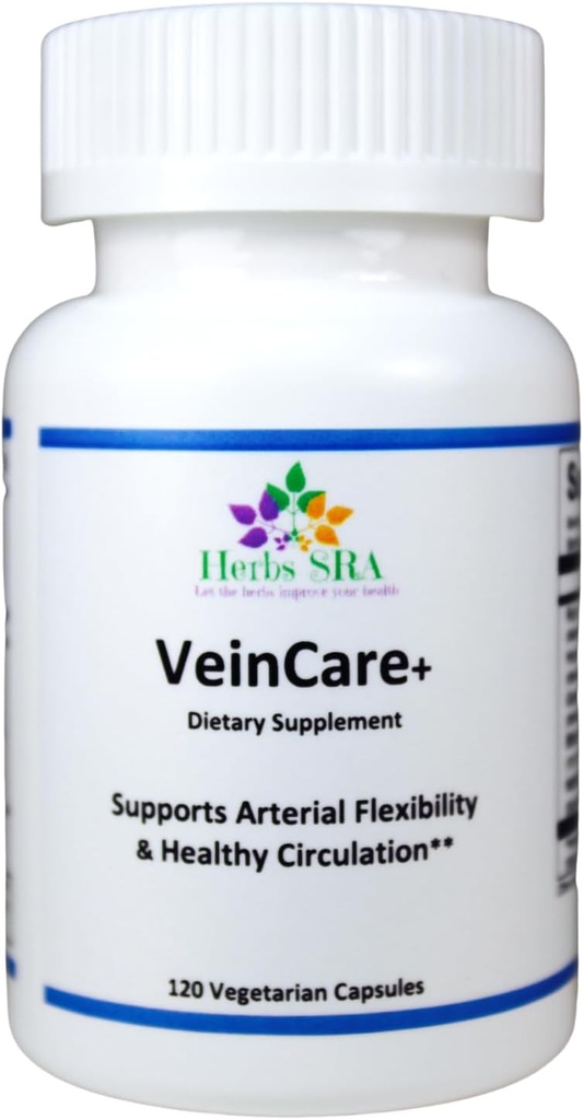 -VeinFlex Herbal Suplemento - Apoyo Natural para las Vísperas Saludables - Rutina, Castaña de Caballo, semillas de uva, Bilberry, Nattokinase. Promueve la función óptima del Veinte, el soporte de circulación.