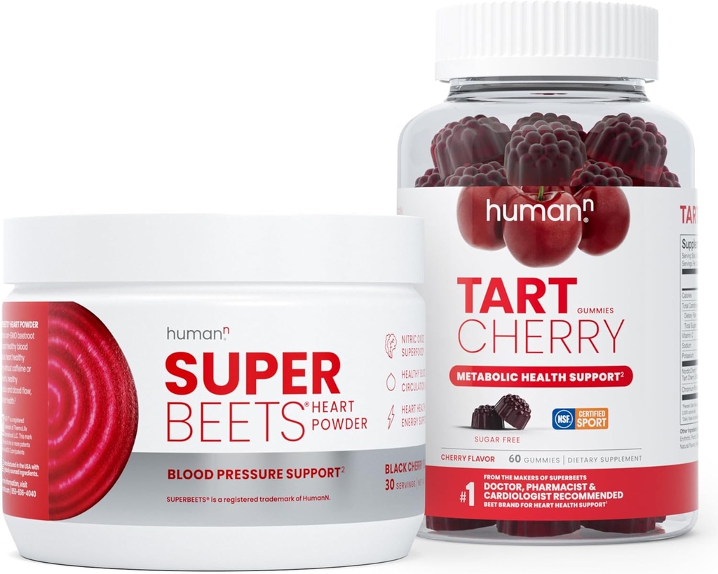 Humann SuperBeets Black Cherry Powder " Tart Cherry Gummies