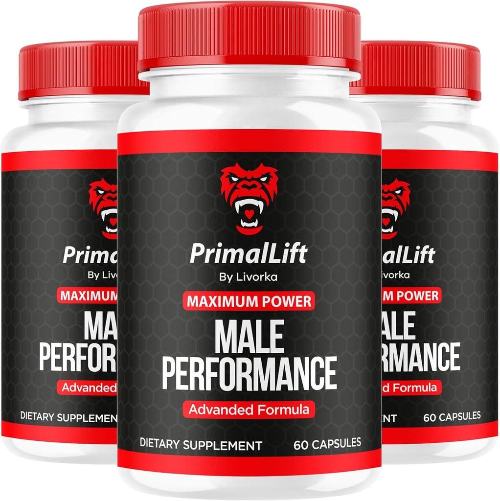 (3 Pack) Levante Primal, Levante Primal para Hombres, Levante Primal, Levante Primal, Suplemento Primal, PrimalLift All Natural Support, Levante Primal Formula avanzada, 180 cápsulas para 3 meses