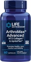 Extensión de vida ArthroMax® Advanced NT2 CollagenTM & AprèsFlex®, sulfato de glucosamina, Boswellia (incienso indio), salud conjunta, movilidad, libre de gluten, no transgénico, 60 cápsulas