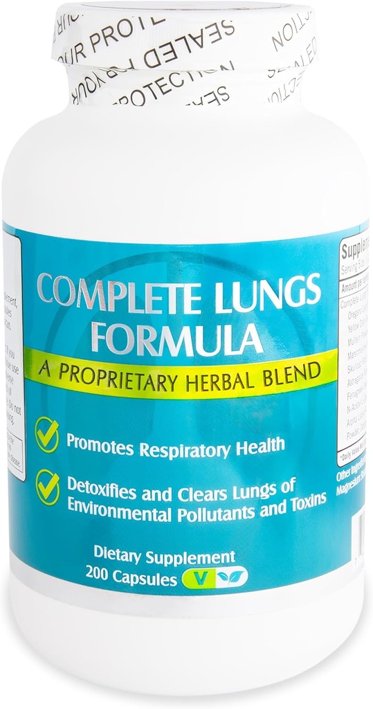Clear Lung Proprietary Herbal Detox Blend Formula (200 cápsulas)