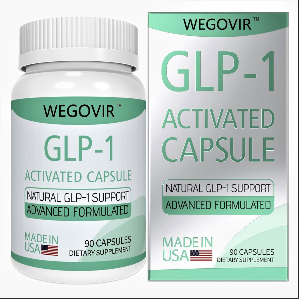 GLP-1 Supplement for Weight Loss & Appetite Control for Men and Women, Berberine & Green Coffee Extract, GLP-1 Boosting for Hunger & Metabolism Support, GLP-1 Levels & Overall Health - 90 Capsules