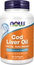 NOW Foods Supplements, Cod Liver Oil, Extra Strength 1,000 mg with Vitamins A & D-3, EPA, DHA, 90 Softgels