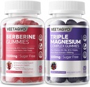 Berberine Gummies 120 Condes + Magnesium Gummies 120 Condes