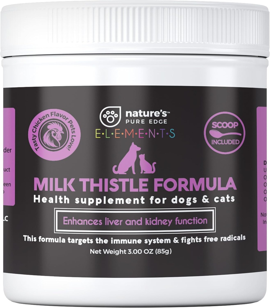 Esteto de leche para perros &amp; gatos. Suplemento de hígado con pollo real. Hierve de Fuerza Extra y Detox Kidney. Los perros y los gatos aman el sabor. Apoyo Hepático. Extra Gran jarra de 85 gramos!