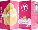 Magic DozeTM Capsules de setas Mane de León - 100% Cuerpo de Fruto para el Focus, Memoria & Brain Health – 500 mg por cápsula, 60 cápsulas Vegan