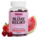 Nutrición de Sakoon Bloating Gummies para Mujeres - Té Verde, ACV, Dandelion, Hoja de Buchu, Apoyo a la Digestión Natural, 60 Gummies, Watermelon Flavor