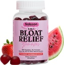 Nutrición de Sakoon Bloating Gummies para Mujeres - Té Verde, ACV, Dandelion, Hoja de Buchu, Apoyo a la Digestión Natural, 60 Gummies, Watermelon Flavor