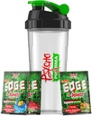 Psycho Pharma Edge of Insanity Pre Workout – High Stim Powder for Intense Pumps, Strength, Energy & Focus – 3 Sample Flavors + Free Shaker Cup (Jungle Juice, Blue Lemonade, Strawberry)