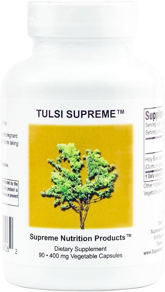 Nutrición suprema Tulsi Supreme – Santas cápsulas de basil - 90 cápsulas vegetarianas
