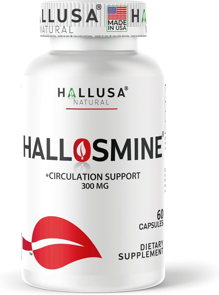 Hallusa Natural Diosmin Circulación - Apoyo a la Circulación y Veins - DIOSMINE- DIOSMINE- DIOSMINA - Suplemento de Apoyo a la Circulación " Veinte
