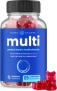 NutraChamps Multivitamínico para Hombres 14+ Silencio Mens Multivitamin Gummies, 120 Conteo Ø Vitaminas A, B, C, D, E, Biotina, Zinc ANTE Mens Gummy Multivitamins Suplemento ← Chewable Daily Multi Gummy Vitaminas para Hombre