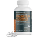 Bronson Magnesium Glycinate 200mg High Absorption Chelated Buffered Gentle On The Stomach Non-GMO, 60 Vegetarian Capsules