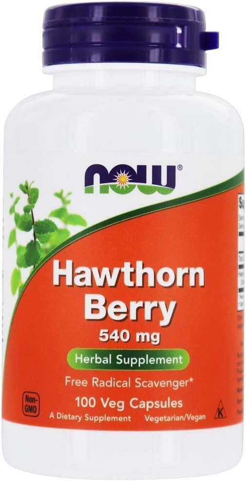 AHORA Hawthorn Berry 540mg, 100 Veg Capsules (Pack of 4)