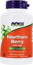 AHORA Hawthorn Berry 540mg, 100 Veg Capsules (Pack of 4)