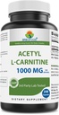 Brieofood Acetyl L-Carnitine 1000 mg Per Serving- 240 Capsules. Gluten-Free, Non-GMO.